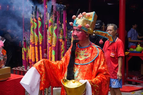 Jakarta Indonesia Febbraio 2019 Celebrazione Del Capodanno Cinese Tempio Cinese — Foto Stock