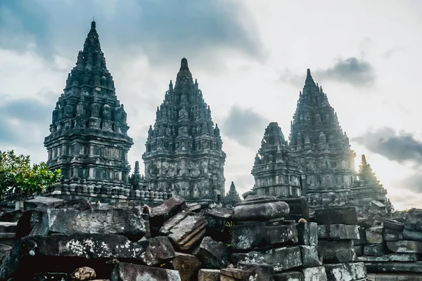 Prambanan Ein Riesiger Komplex Hinduistischer Tempel Indonesien — Stockfoto