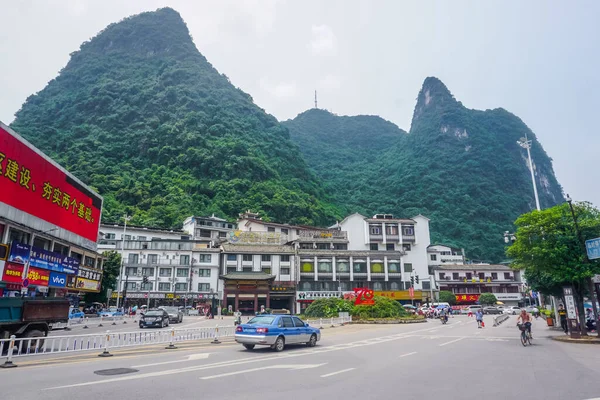 Yangshuo Cina Maggio 2019 Paesaggio Architettura Della Città Yangshuo — Foto Stock