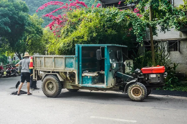 Yangshuo Kína 2019 Május Mindennapi Élet Yangshuo Hegyi Városában — Stock Fotó