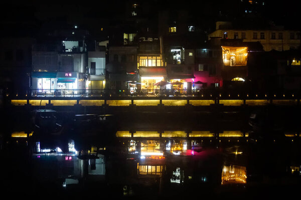 Xiamen, China - May 27, 2019: Night landscapes of Xiamen city