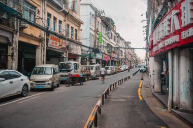 Xiamen, Çin - 9 Haziran 2019: Şehrin günlük hayatı