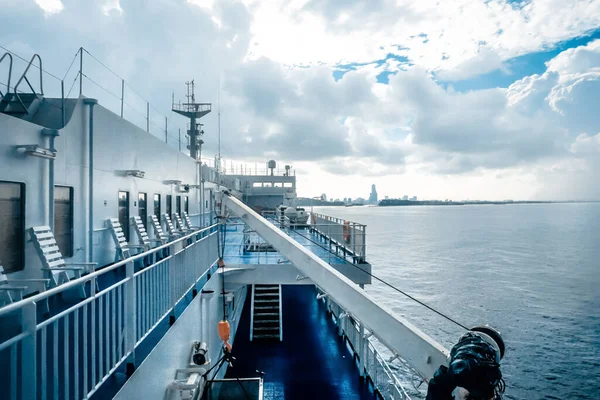 Sea View Deck Ship — Stock Photo, Image