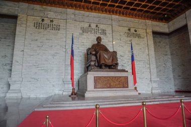 Taipei, Tayvan - 2 Haziran 2019 Chiang Kai-shek Anıtı