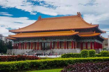 Taipei, Tayvan - 2 Haziran 2019: Özgürlük Meydanı ve Chiang Kai-shek Anıtı