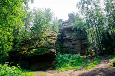 Krasnoyarsk Sütunları Doğa Koruma Alanı Rusya 'daki eşsiz yerlerden biridir.