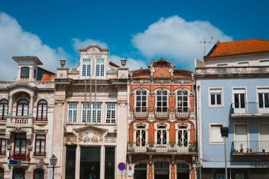 Aveiro 'daki Art Nouveau İnşaat ve Tekneler, Portekiz' in merkez bölgesi, Avrupa