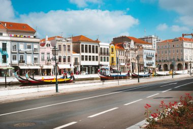 Aveiro 'daki Art Nouveau İnşaat ve Tekneler, Portekiz' in merkez bölgesi, Avrupa