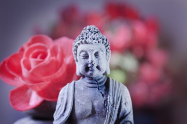 ayrıntı Buda oturan taş