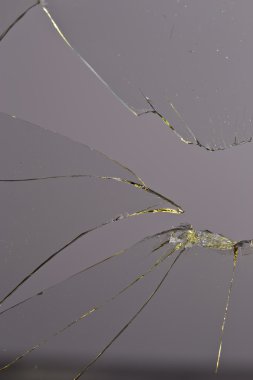 kırık cam gri arka plan