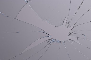 kırık cam gri arka plan