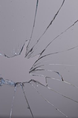 kırık cam gri arka plan