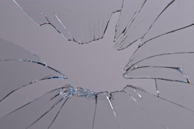 kırık cam gri arka plan