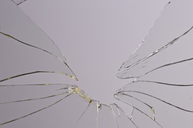 kırık cam gri arka plan