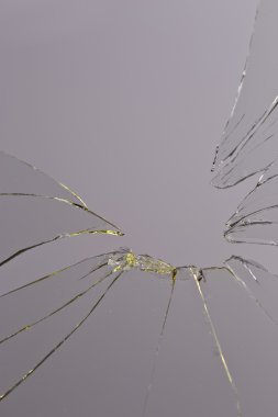 kırık cam gri arka plan