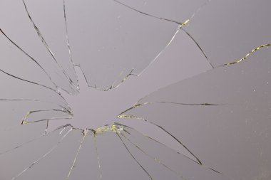 kırık cam gri arka plan