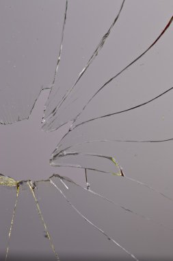 kırık cam gri arka plan