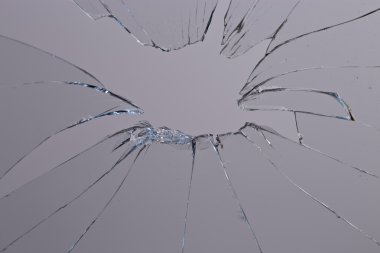 kırık cam gri arka plan