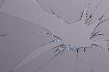 kırık cam gri arka plan