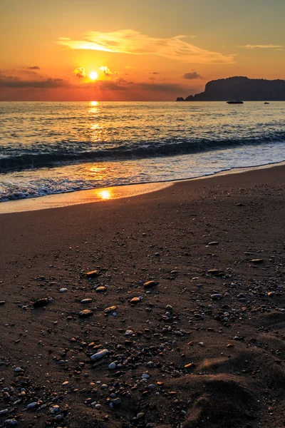 Sunset on a Turkish beach — Stock Photo, Image