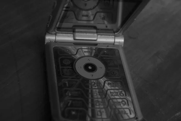 Skládání Stylové Vintage Mobil Mobilní Retro Telefon — Stock fotografie