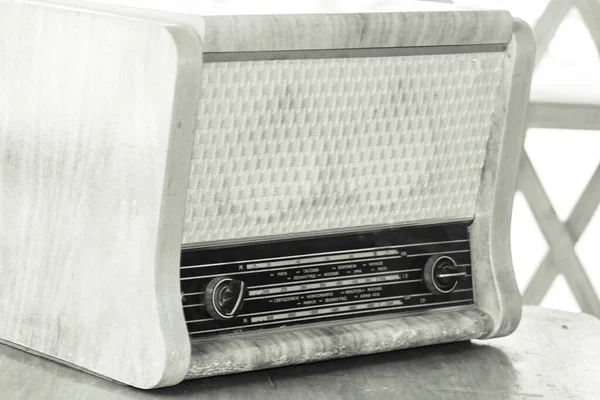 Altes Sowjetisches Antikes Retro Radio Mit Vinyl Plattenspieler — Stockfoto