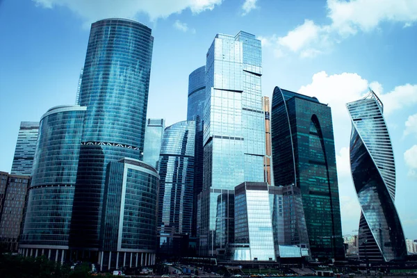 High Modern Skyscrapers Huge Metropolis Moscow City — Stock Photo, Image