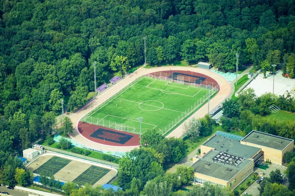 Obrovské Krásné Staré Historické Průmyslové Město Ptačího Pohledu — Stock fotografie