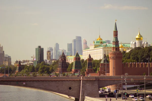 Stor Vacker Gammal Historisk Stad Huvudstaden Ryssland Moskva — Stockfoto