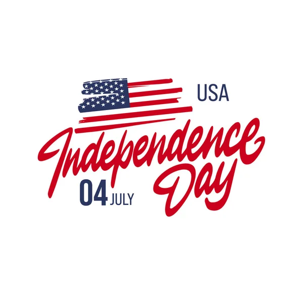 July 4, Happy Independence Day Banner Vector Illustration, US Flag