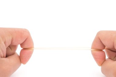 Beyaz Kırpma yoluyla bir elastik parmak ile sürükleyerek