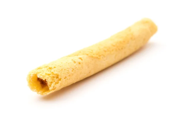 Sweet egg roll on a white background — Stock Photo, Image