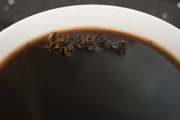 Μπολ με κινεζική τσάι από βότανα, κοντινό πλάνο — Φωτογραφία Αρχείου