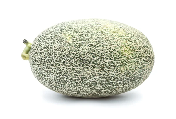 Frische grüne Hami-Melone auf weißem Hintergrund — Stockfoto