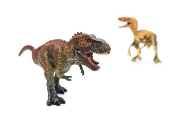 tyrannosaurus rex and velociraptor
