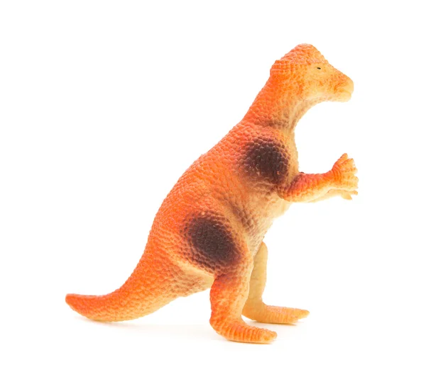 Vue de côté pachycéphalosaure orange sur fond blanc — Photo