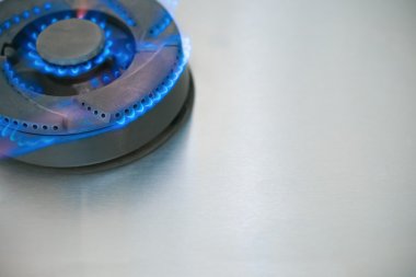 kopya alanı ile bir mutfak Gaz yakıcı gaz sobası