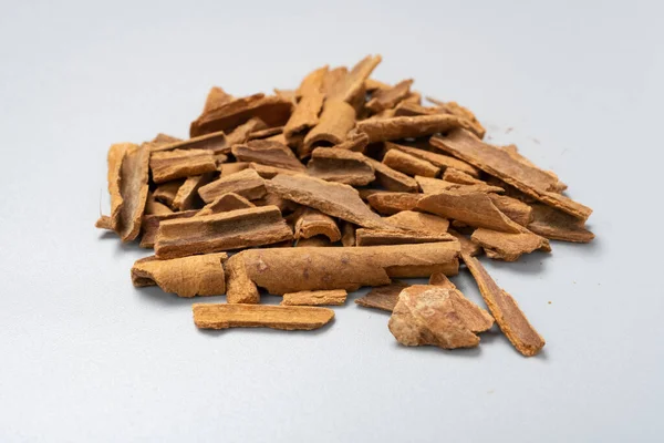 Βότανο Πλαϊνή Όψη Rougui Cinnamomi Cortex Cassia Bark — Φωτογραφία Αρχείου