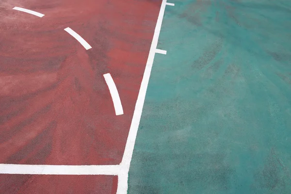 Right side of a basketball shooting area — Stock Photo, Image