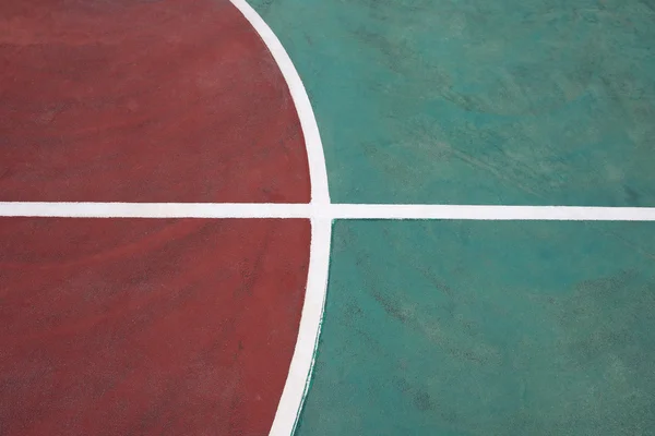 Parte de uma quadra de basquete de perto — Fotografia de Stock