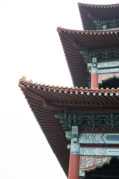 Στέγη ενός παραδοσιακού κινεζικού ναού — Φωτογραφία Αρχείου