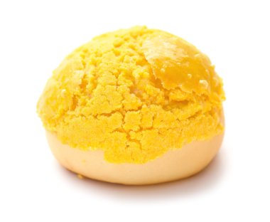 Beyaz zemin üzerine altın topuz