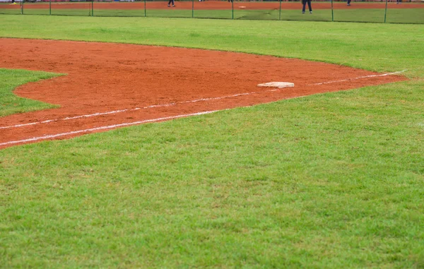 Hörnet av en baseball området — Stockfoto