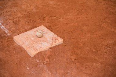 beyzbol ve beyzbol sahası üste