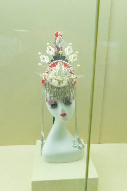 XiaPu FuJian Çin-14 Ağustos 2025: XiaPu Müzesinde Geleneksel Çin Operası.