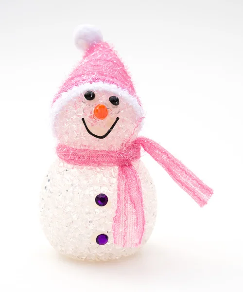 Uśmiechający się zabawka christmas snowman — Zdjęcie stockowe