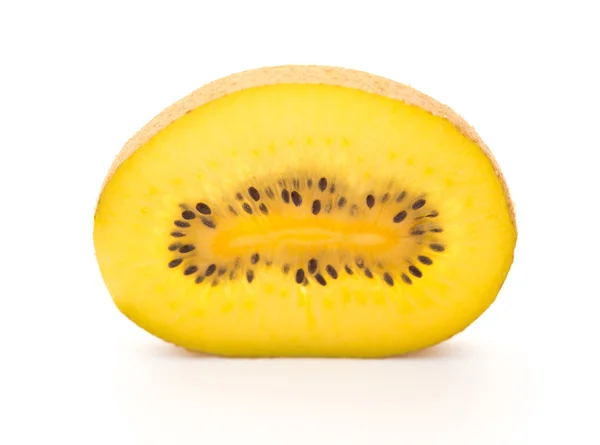 Fresh kiwi fruit section on a white background — Stock Photo, Image