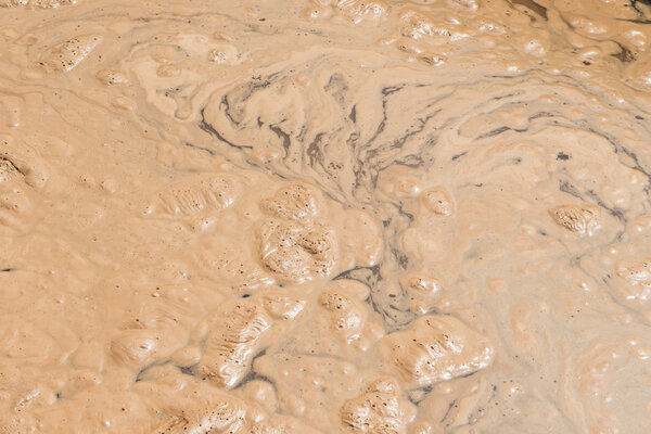 dirty water with bubble