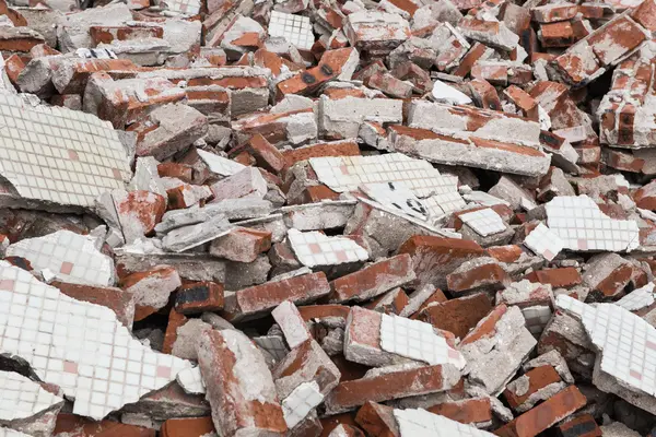 Achtergrond van baksteen puin puin — Stockfoto