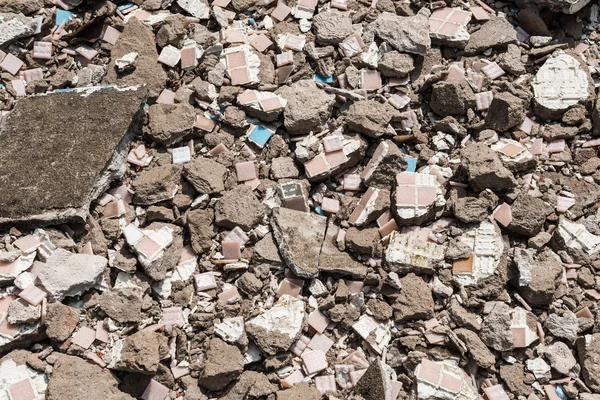 Background of brick rubble debris — Stock Photo, Image